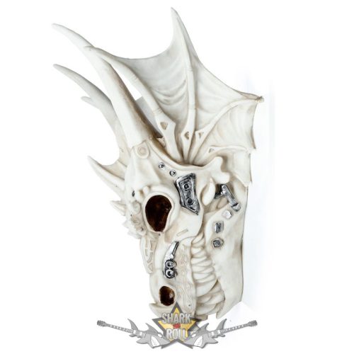 Sárkány Koponya - Fém Részletekkel..SK345.   fantasy dísz