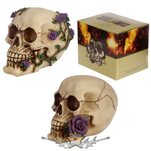 Koponya - Lila Rózsával. SK123B.  koponya figura
