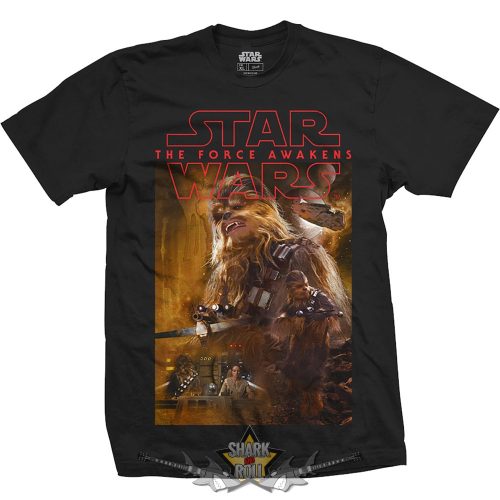 Star Wars - Unisex Tee. Episode VII Chewbacca Composition .     filmes  póló