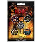 AC/DC - Button Badge Pack.  Highway to Hell.   jelvényszett