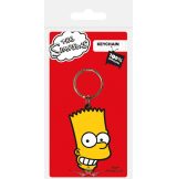 THE SIMPSONS - Bart Simpson - Logo rubber . kulcstartó
