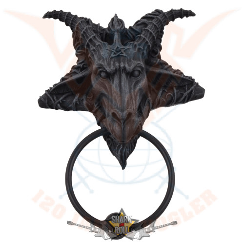 Kopogtató - Baphomet - Door Knocker with metal knocker. 766-7825 .  fantasy dísz, 