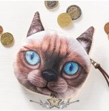   3D Cat coin bag model 1.  3d hatás.  pénztárca, apró pénz tartó