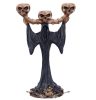 Light the Way Reaper Skull Tea Light Holder. U6512Y3. 26,5 cm  gyertya tartó