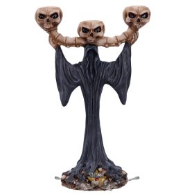   Light the Way Reaper Skull Tea Light Holder. U6512Y3. 26,5 cm  gyertya tartó