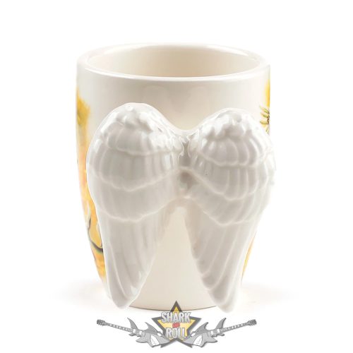 3 D. - Kerámia bögre angyalszárny formájú fogantyúval   3D bögre