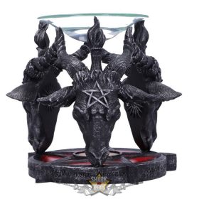   Baphomet  -  Occult Baphomet Head Oil Burner. 13,5. cm. B5189R0   gyertyatartó, füstölő tartó