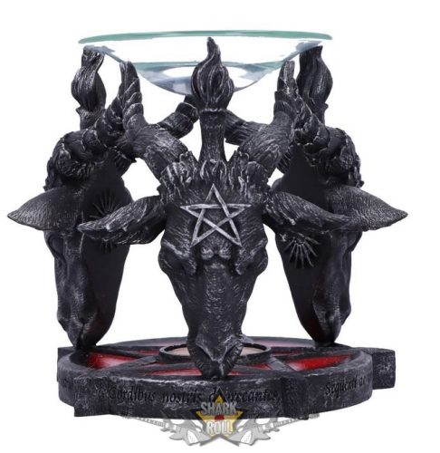 Baphomet  -  Occult Baphomet Head Oil Burner. 13,5. cm. B5189R0   gyertyatartó, füstölő tartó