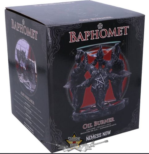 Baphomet  -  Occult Baphomet Head Oil Burner. 13,5. cm. B5189R0   gyertyatartó, füstölő tartó