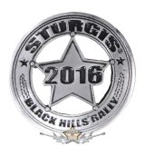   Sturgis Motorcycle Rally Badge Pin. USA import motoros fém  jelvény