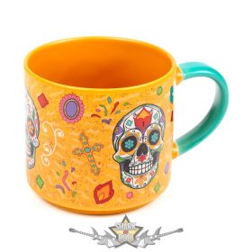   Day of the Dead - Mexikói Koponyák.  MUG468.   porcelán  bögre díszdobozban