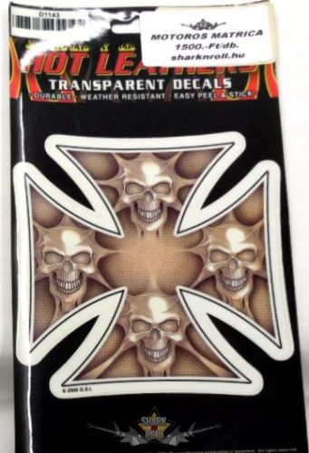 Hot Leathers - IRON CROSS. Transparent Decals. Vinyl stickers. matrica szett