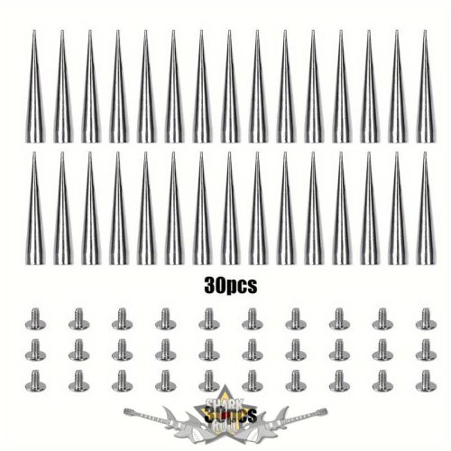 Szegecs - 40.mm. Tüske szegecs. NIKKEL KÚPOS DÍSZ. 40. mm.TU.  rock dekor szegecs
