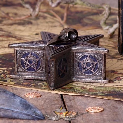 Pentagram Raven Box 16.5cm. D5754U1.  ékszer, aprócikk  tartó