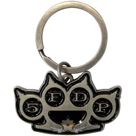   Five Finger Death Punch - Keychain.  Knuckles Cut-Out.  import fém kulcstartó