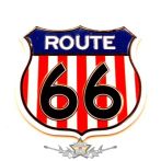 ROUTE 66 - Colour.  fém matrica, mágnes