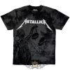 Metallica - Unisex T-Shirt.  Justice (Black) (Wash Collection) (Back Print).   férfi zenekaros póló
