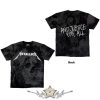 Metallica - Unisex T-Shirt.  Justice (Black) (Wash Collection) (Back Print).   férfi zenekaros póló
