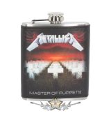  Metallica - Master of Puppets Hip Flask 7oz.  Hip Flask  flaska, bőr külső boritás.