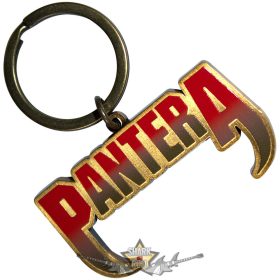  Pantera - Keychain.  Fangs Logo.  PANTKEY13.  import fém kulcstartó