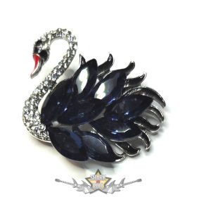   Fekete hattyú bross – elegancia és titokzatosság.   bross, kitűző. 