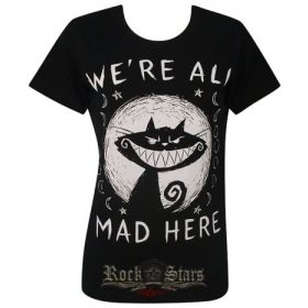 BLACK CAT - WE'RE ALL MAD HERE... női póló