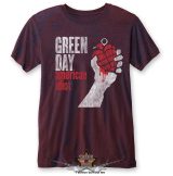   Green Day - Unisex T-Shirt.  American Idiot Vintage (Burnout).   férfi zenekaros  póló. 