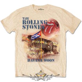   The Rolling Stones - Unisex T-Shirt.  Havana Moon (Vegas Gold)  férfi zenekaros póló