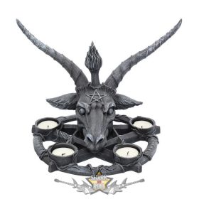   Baphomet  -  Baphomet Candle Holder 27.5cm. B1485D5.  gyertyatartó, füstölő tartó