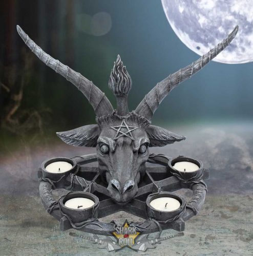 Baphomet  -  Baphomet Candle Holder 27.5cm. B1485D5.  gyertyatartó, füstölő tartó
