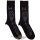 HIM - Unisex Ankle Socks.  Heartagram Skull (Black) (UK Size 7 - 11)    boka  zokni