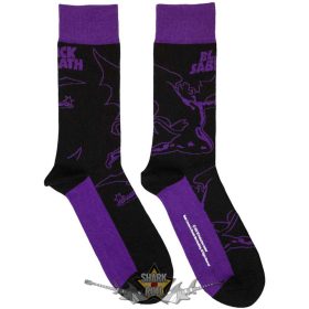   Black Sabbath - Unisex Ankle Socks.  Logo & Demon (Black) (UK Size 7 - 11)  boka  zokni