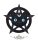 BLACK CAT - Feline Worship Cat Pentagram Wall Plaque 25.5cm. D6766A24.   fantasy figura, Macskaimádó Pentagram Fali Plakett 