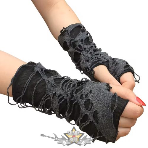 GOTH - Lyukacsos régi kolduskesztyű design.  kesztyű 