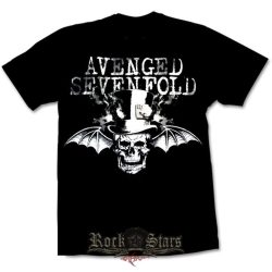 AVENGED SEVENFOLD - BAT SKULL  férfi zenekaros póló