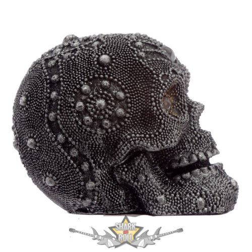 Dekor Koponya - Gyöngyház Ezüst - Kicsi. SK295.  koponya figura