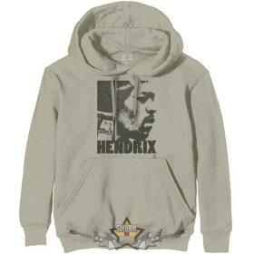   Jimi Hendrix - Unisex Pullover Hoodie.  Let Me Live (Sand).   kapucnis pulóver