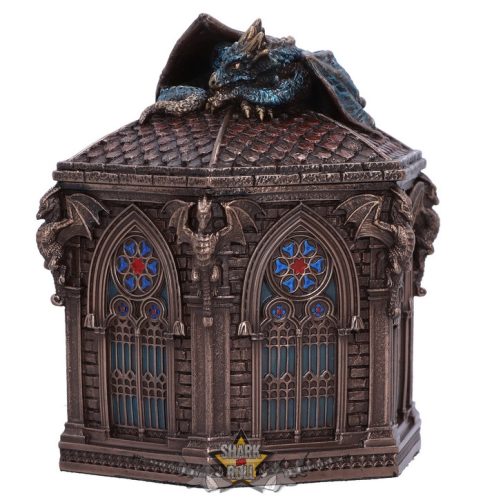 Ékszertartó Doboz - Citadel Protector Box 12.4cm. D6575Y3.  asztali dísz, doboz