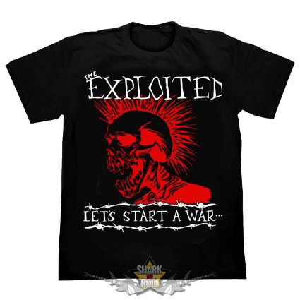 THE EXPLOITED -  LETS START A WAR  zenekaros póló