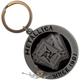 Metallica - Keychain.  30th Anniversary Playing Card.    import fém kulcstartó   Metallica - Keychain.  30th Anniversary Playing Card.    import fém kulcstartó