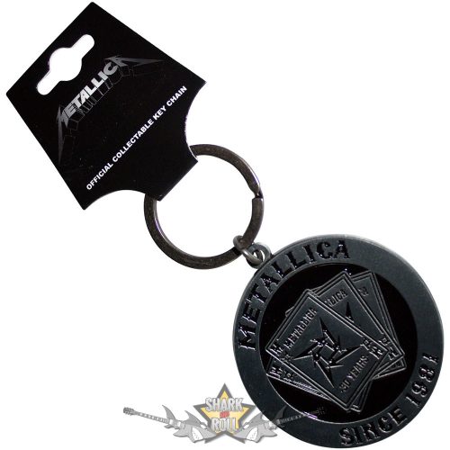 Metallica - Keychain.  30th Anniversary Playing Card.    import fém kulcstartó
