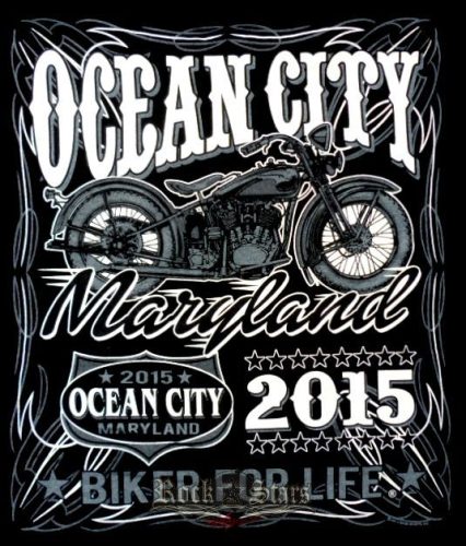 OCEAN CITY - MARYLAND. BIKE WEEK. EAGLES. HOT LEATHERS USA. motoros póló