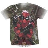  Deadpool - Cash Sublimation Marvel X-Men Official T-Shirt.    filmes póló