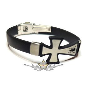 Black spider - With cross.  karkötő, csuklópánt. 