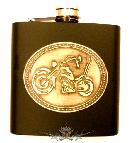 BIKER - logo.  Hip Flask  7oz.   flaska