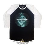   Disturbed - Unisex Raglan T-Shirt - Binary.   férfi zenekaros  póló. 