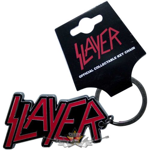 Slayer - Keychain.  Red  Logo.  import fém kulcstartó