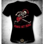 Punks Not Dead.   M.T.116.  női poén póló