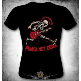 Punks Not Dead.   MT.425.  női poén póló