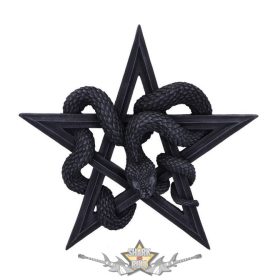   Kígyóimádó kígyó fali tábla - Serpent's Worship Snake Wall Plaque 24cm. d5925v2.   fantasy figura